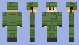 Скин для Minecraft "Soldier" солдат