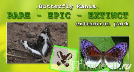 Мод "Butterfly Mania" Бабочки в minecraft