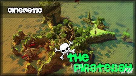 Карта для minecraft "The Piratebay" пиратский остров