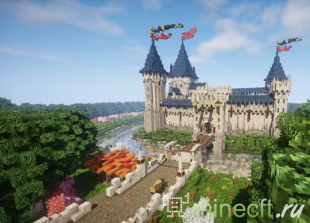 Карта для Майнкрафт "Summerhold Castle" - красивый замок