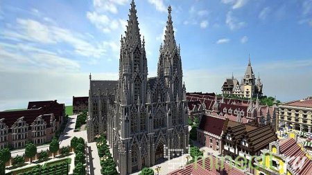 Карта для minecraft "Cologne Cathedral"
