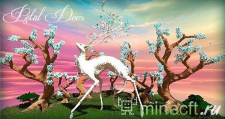Красивая карта "Petal Deer"