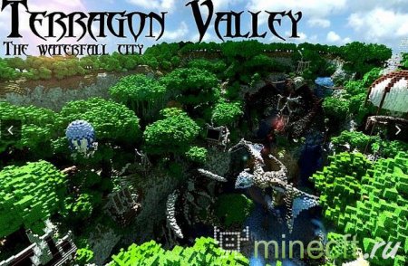 карта "Terragon Valley – The Waterfall City"