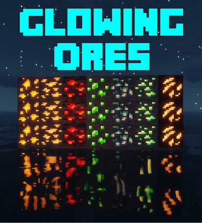Glowing Ores - мод на светящиеся блоки